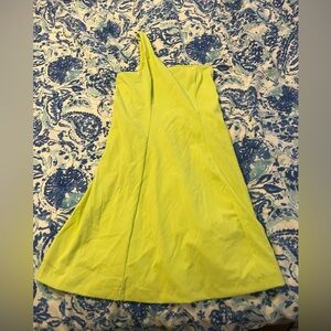 One shoulder outdoor voices workout dress